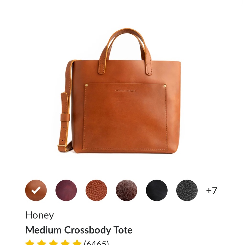 Medium Portland leather crossbody zippered bag